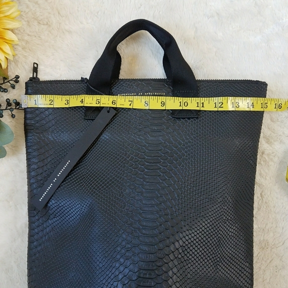 Ampersand as Apostrophe Black Python Backpack Tote main image 7